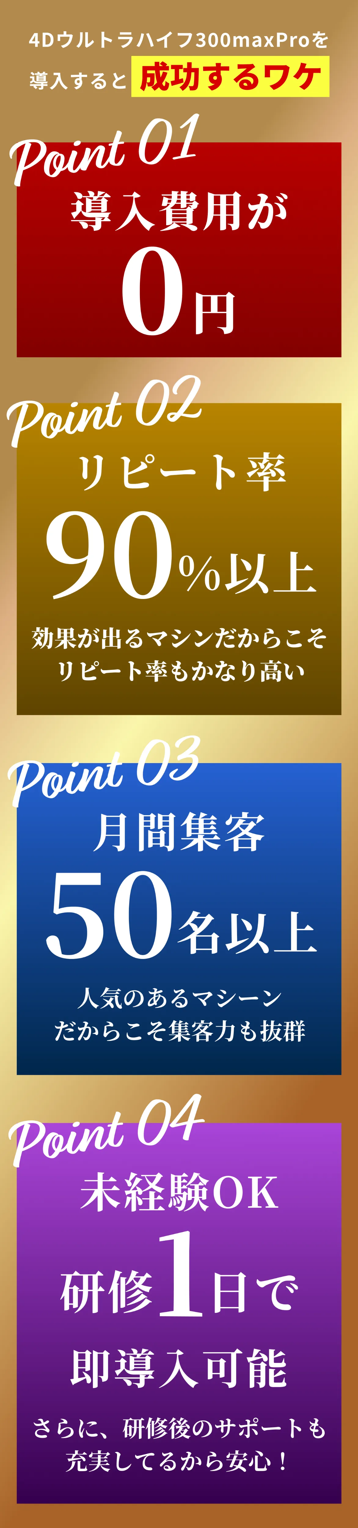 4Dウルトラハイフ300maxProを導入すると成功するワケ